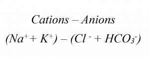 Anion Gap formula
